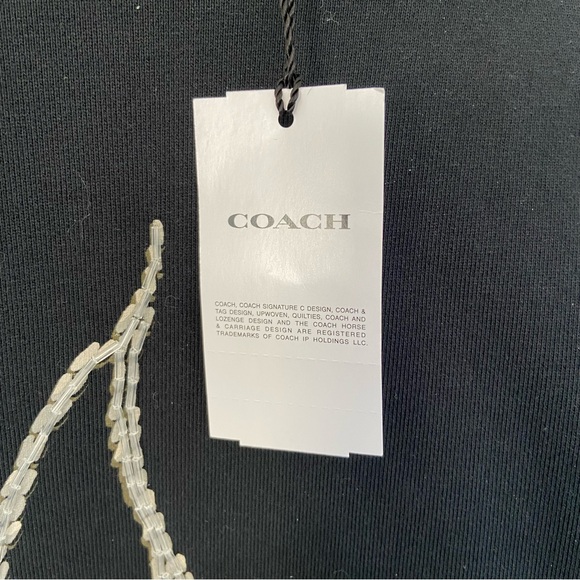 Coach Black Sweater with Sequin Cherry Design - Picture 3 of 7